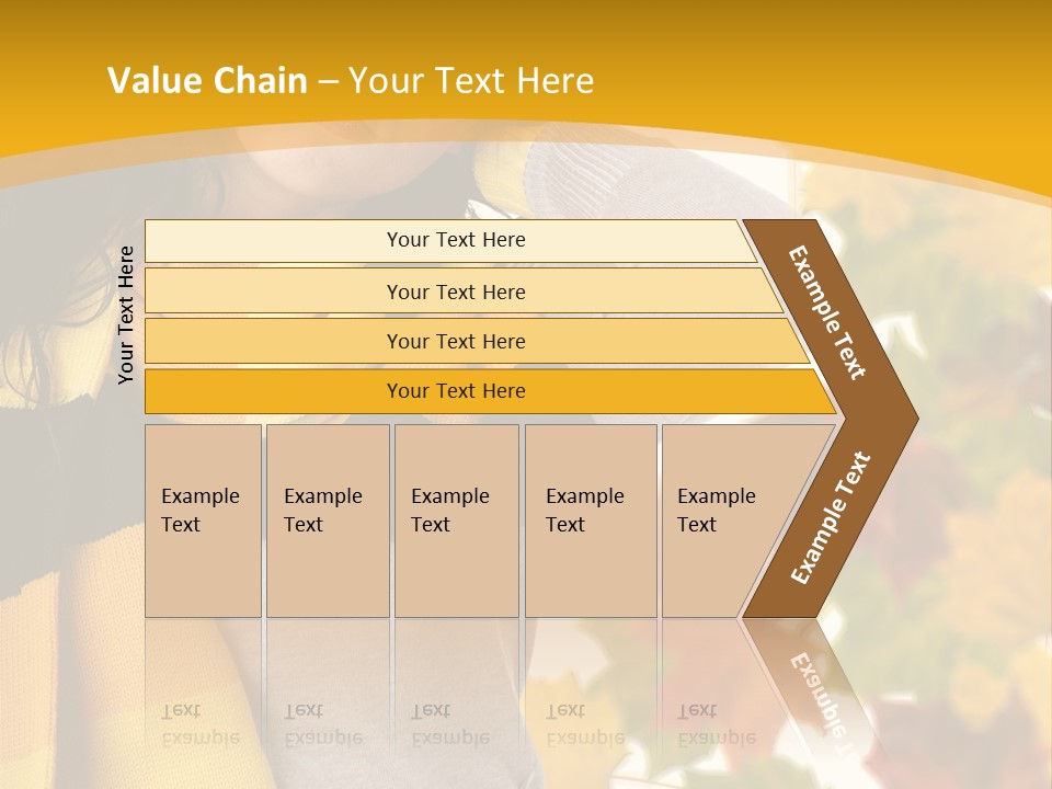 A Woman Wearing A Yellow And Black Scarf PowerPoint Template