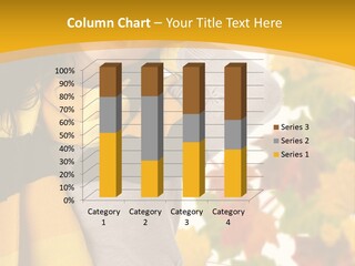 A Woman Wearing A Yellow And Black Scarf PowerPoint Template