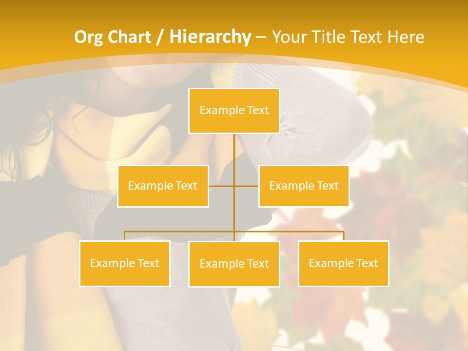 A Woman Wearing A Yellow And Black Scarf PowerPoint Template