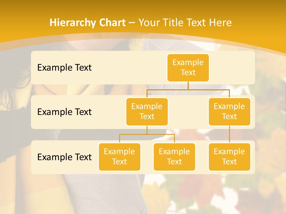 A Woman Wearing A Yellow And Black Scarf PowerPoint Template