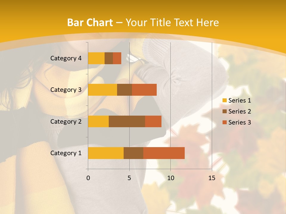 A Woman Wearing A Yellow And Black Scarf PowerPoint Template