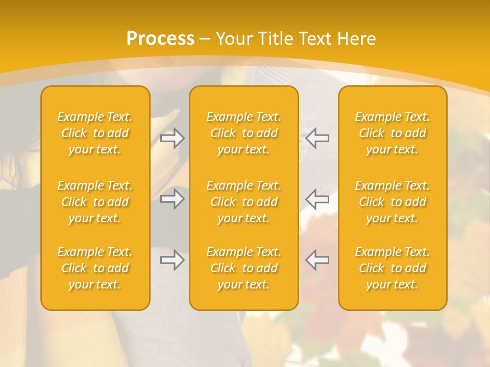 A Woman Wearing A Yellow And Black Scarf PowerPoint Template