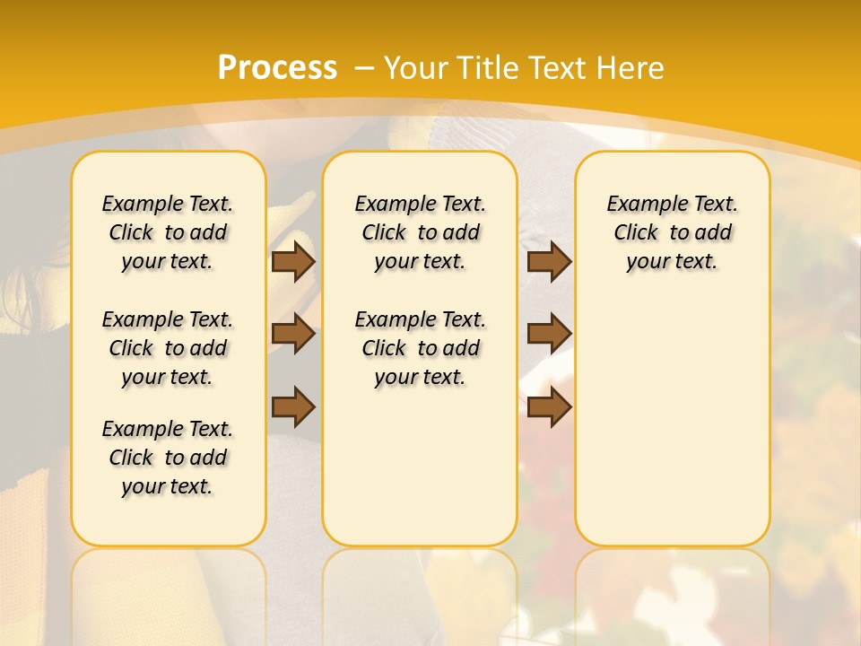 A Woman Wearing A Yellow And Black Scarf PowerPoint Template