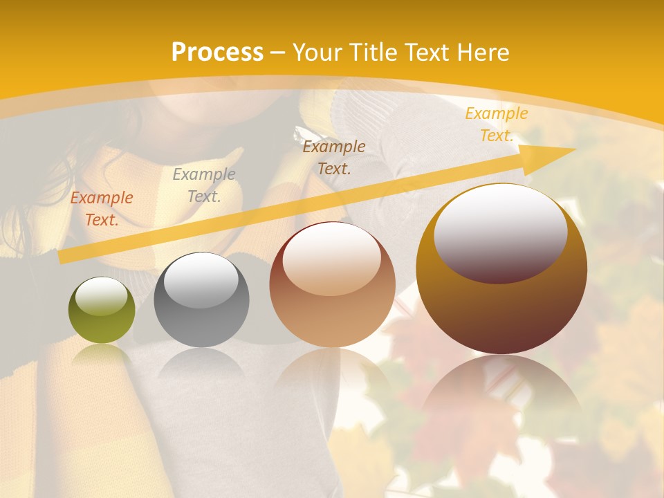 A Woman Wearing A Yellow And Black Scarf PowerPoint Template