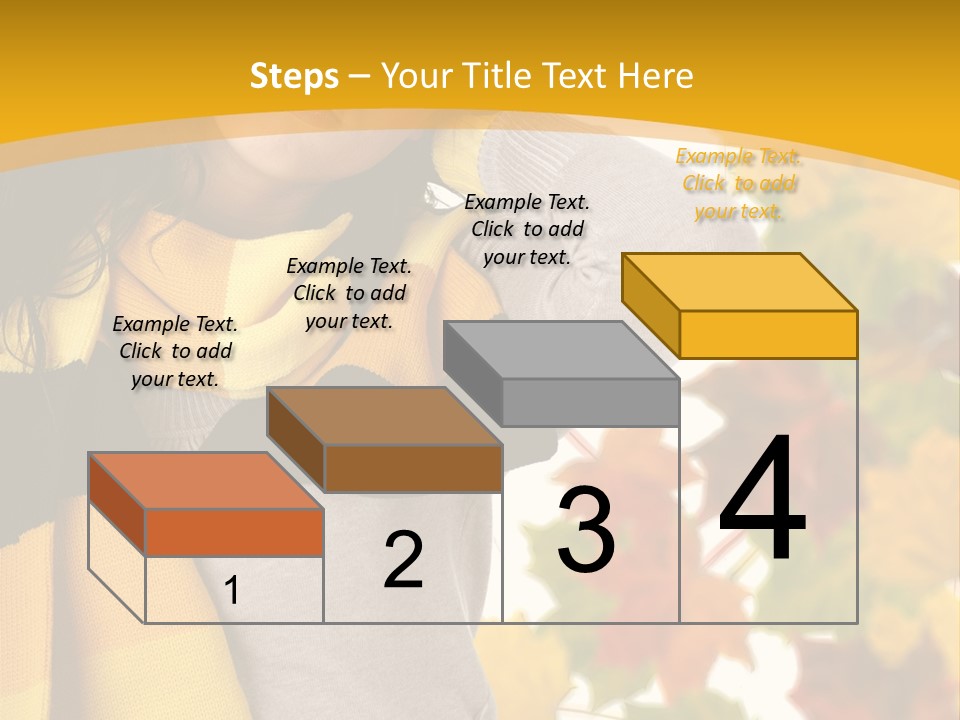 A Woman Wearing A Yellow And Black Scarf PowerPoint Template