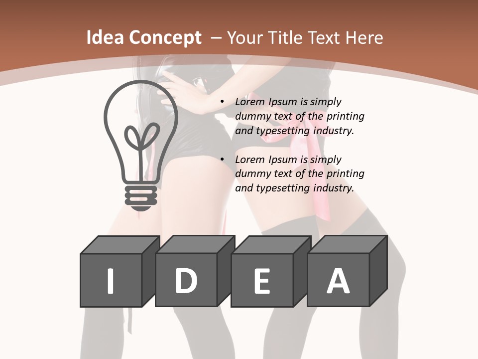 Together Female Beauty PowerPoint Template