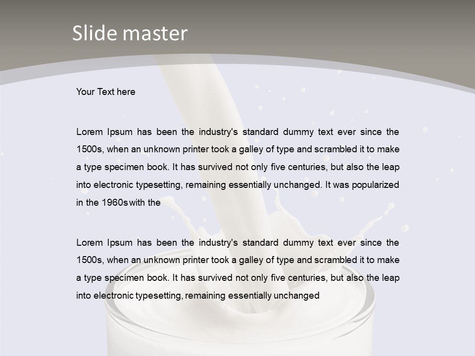 Splash Healthy Glass PowerPoint Template