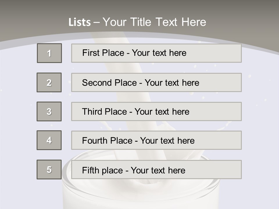 Splash Healthy Glass PowerPoint Template