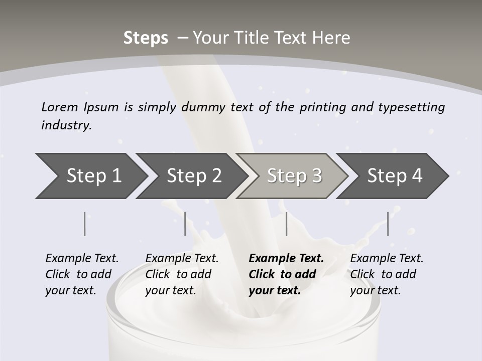 Splash Healthy Glass PowerPoint Template