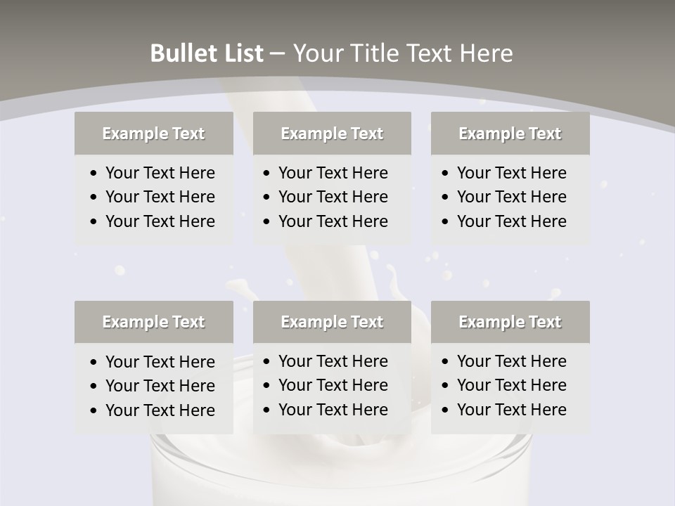 Splash Healthy Glass PowerPoint Template