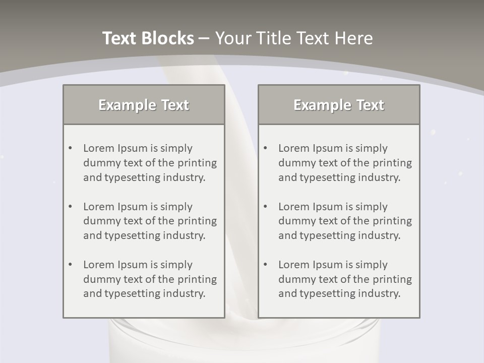 Splash Healthy Glass PowerPoint Template