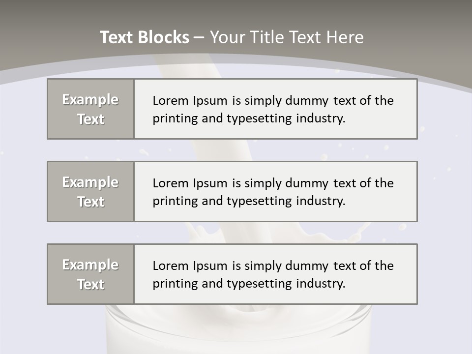 Splash Healthy Glass PowerPoint Template