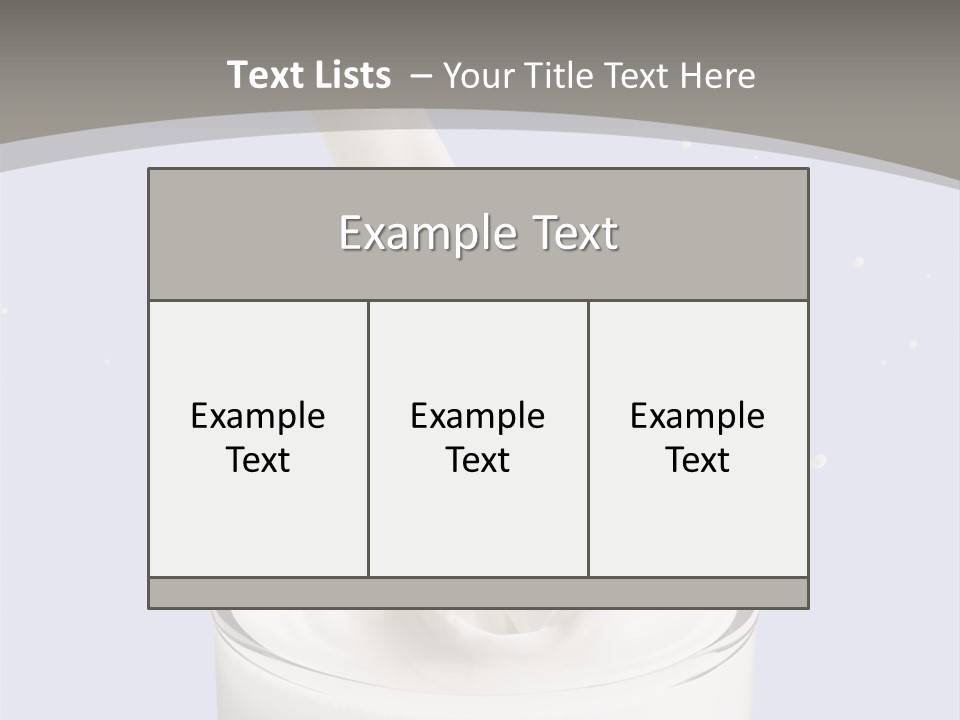 Splash Healthy Glass PowerPoint Template