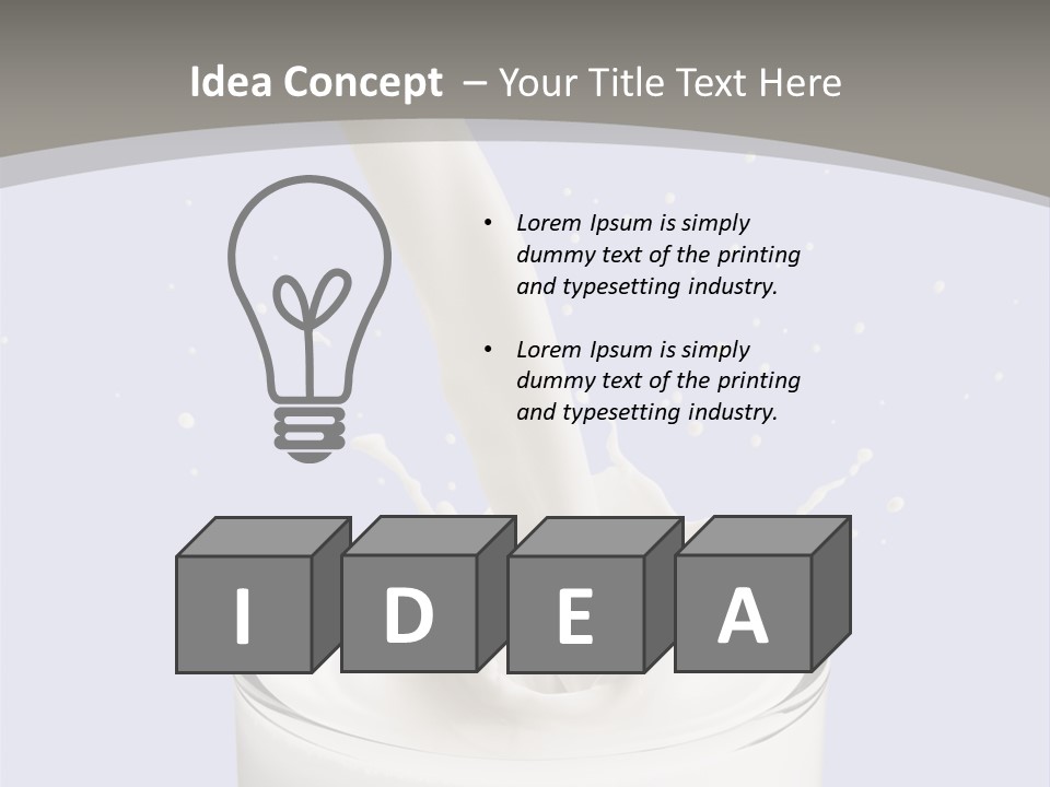 Splash Healthy Glass PowerPoint Template