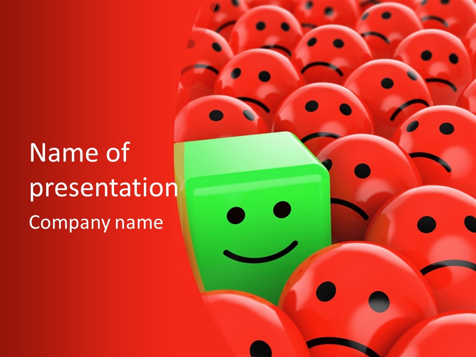 Smiley Positive Unique PowerPoint Template