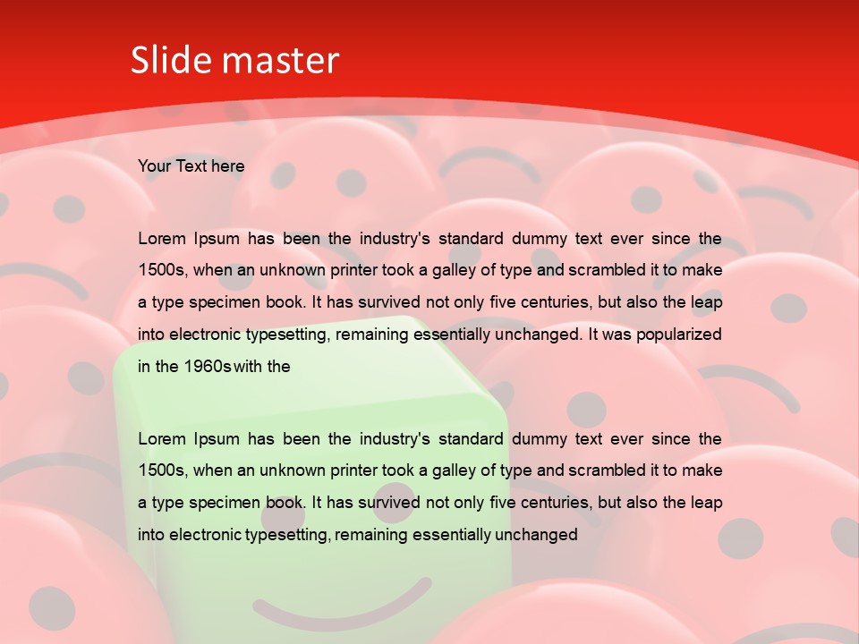 Smiley Positive Unique PowerPoint Template