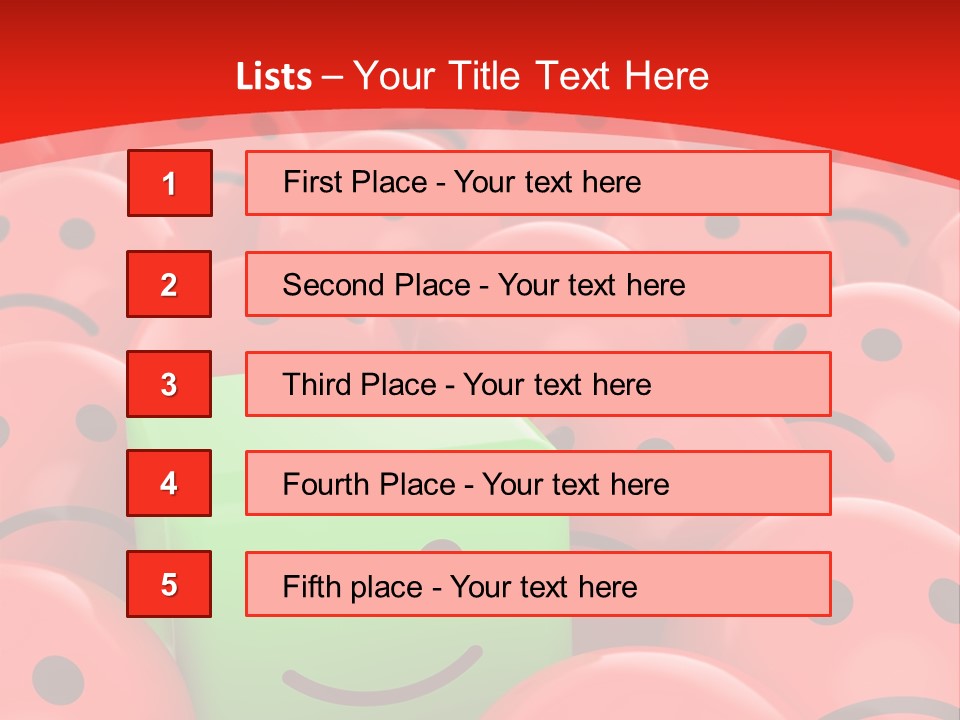 Smiley Positive Unique PowerPoint Template