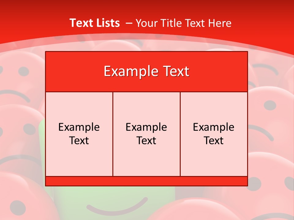 Smiley Positive Unique PowerPoint Template