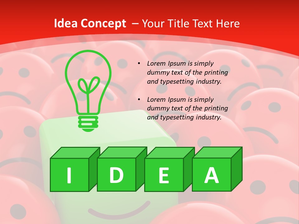 Smiley Positive Unique PowerPoint Template