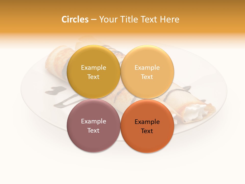 Dish Isolated Snack PowerPoint Template