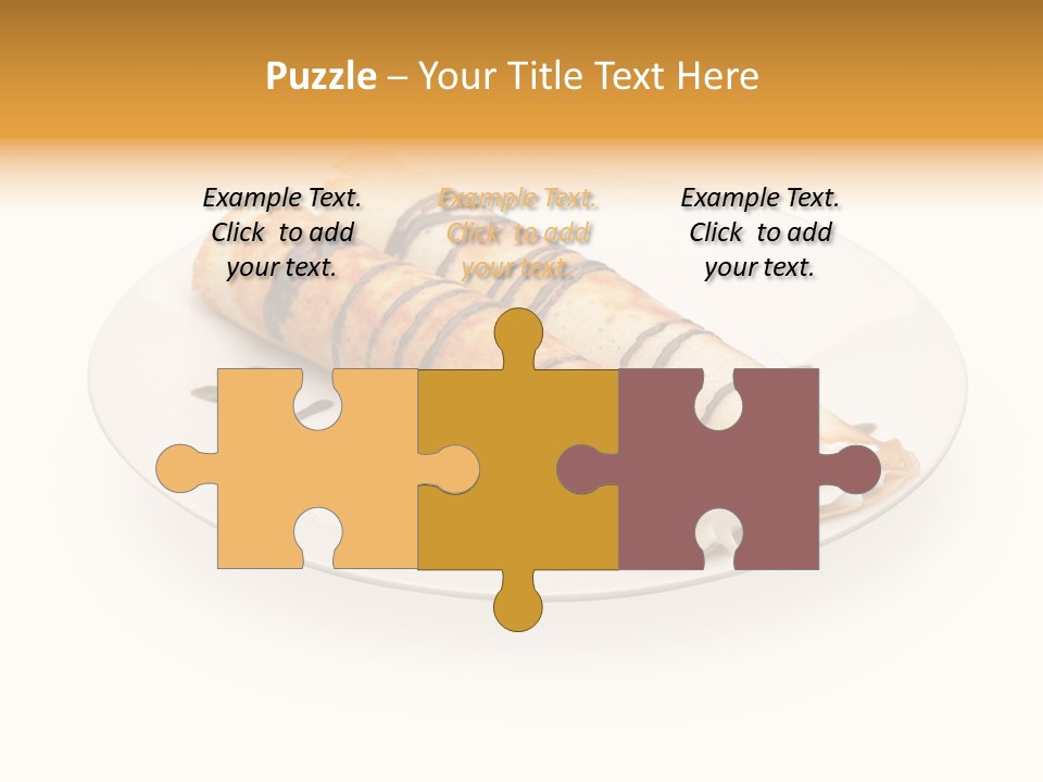 Dish Isolated Snack PowerPoint Template