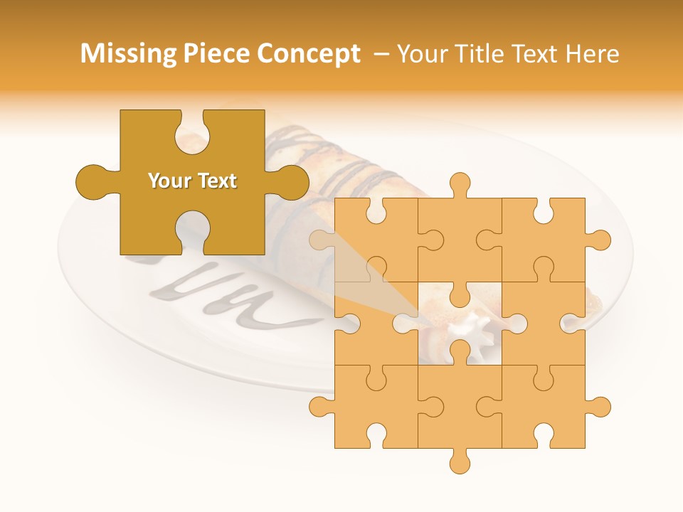 Dish Isolated Snack PowerPoint Template