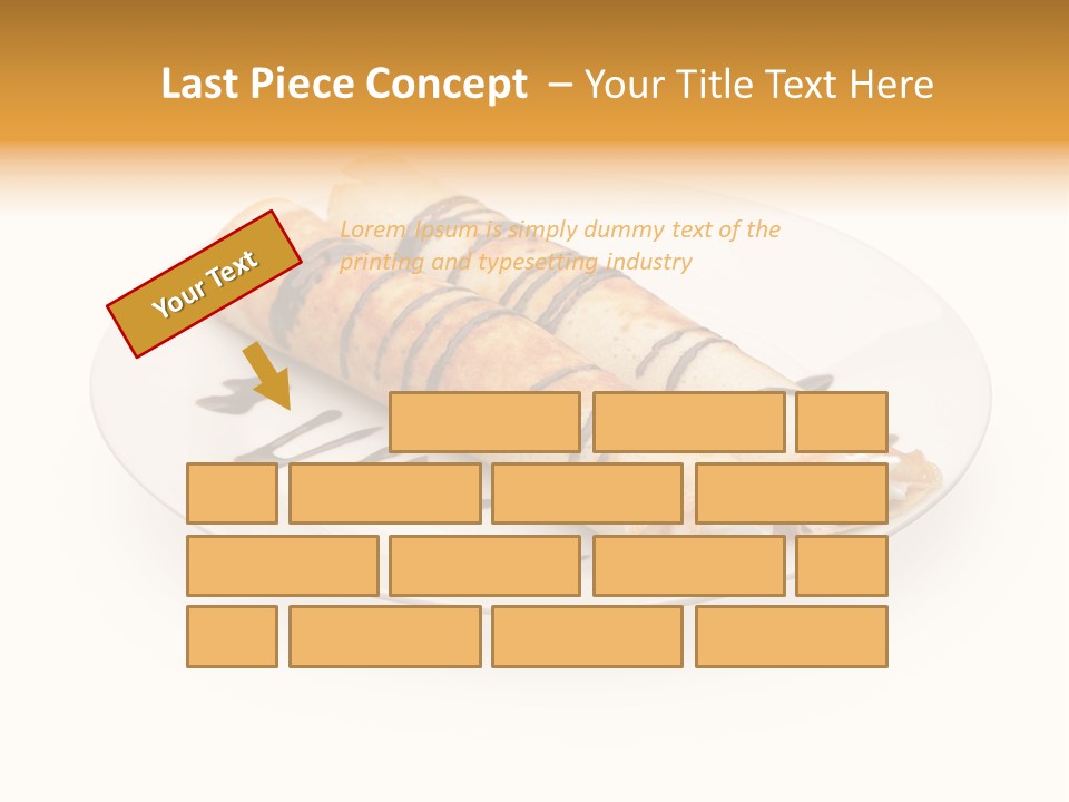 Dish Isolated Snack PowerPoint Template