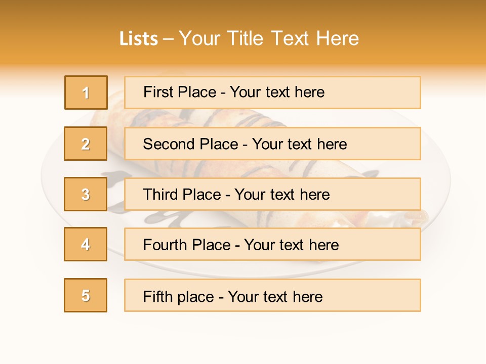 Dish Isolated Snack PowerPoint Template