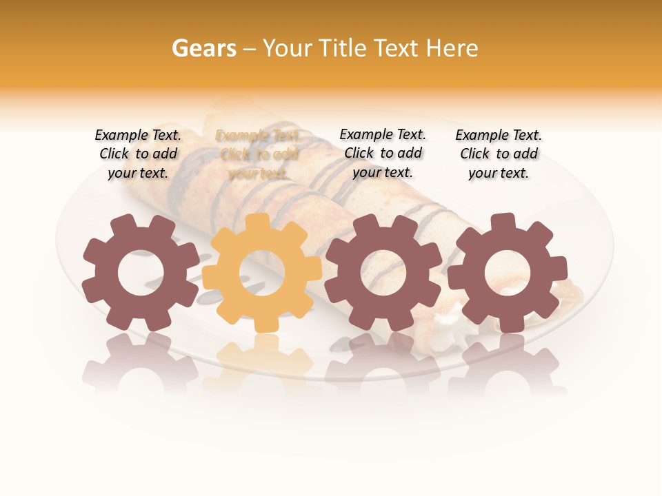 Dish Isolated Snack PowerPoint Template