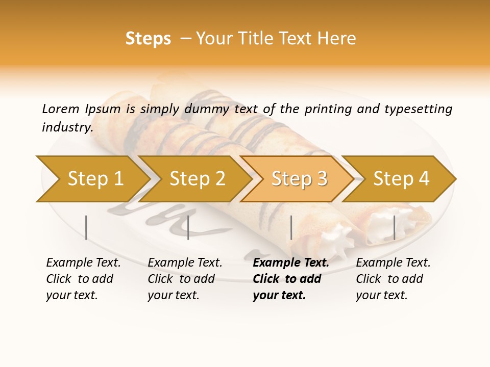 Dish Isolated Snack PowerPoint Template
