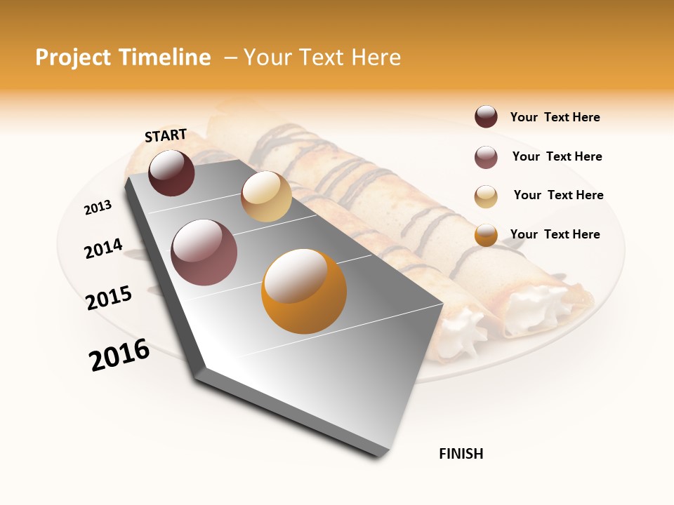 Dish Isolated Snack PowerPoint Template
