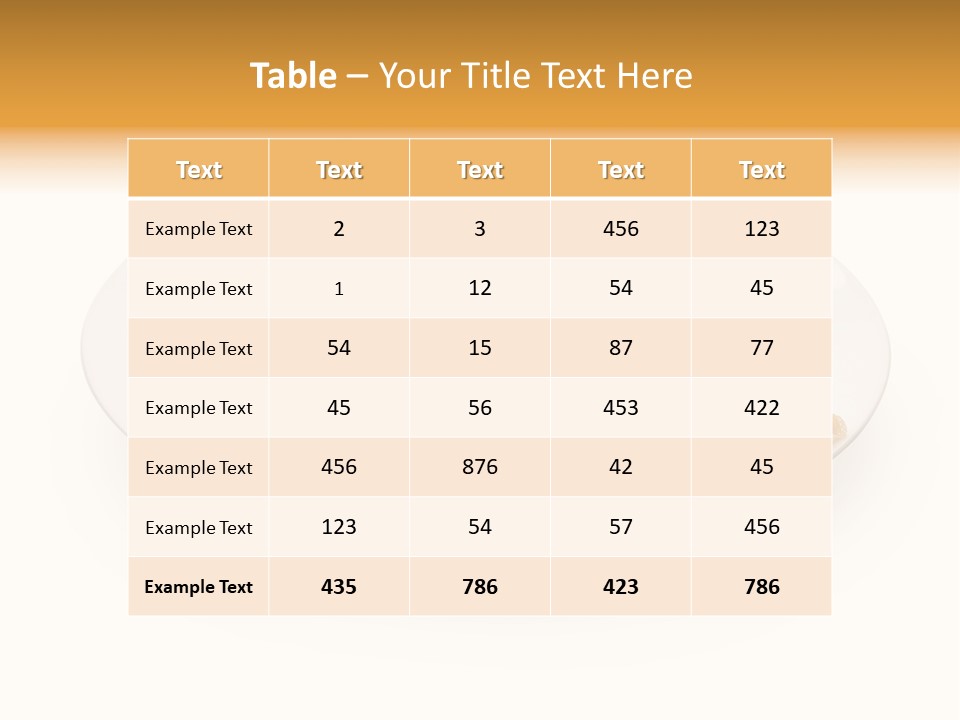 Dish Isolated Snack PowerPoint Template