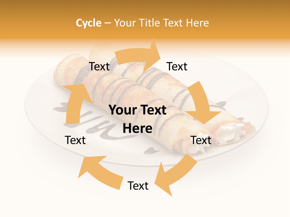 Dish Isolated Snack PowerPoint Template