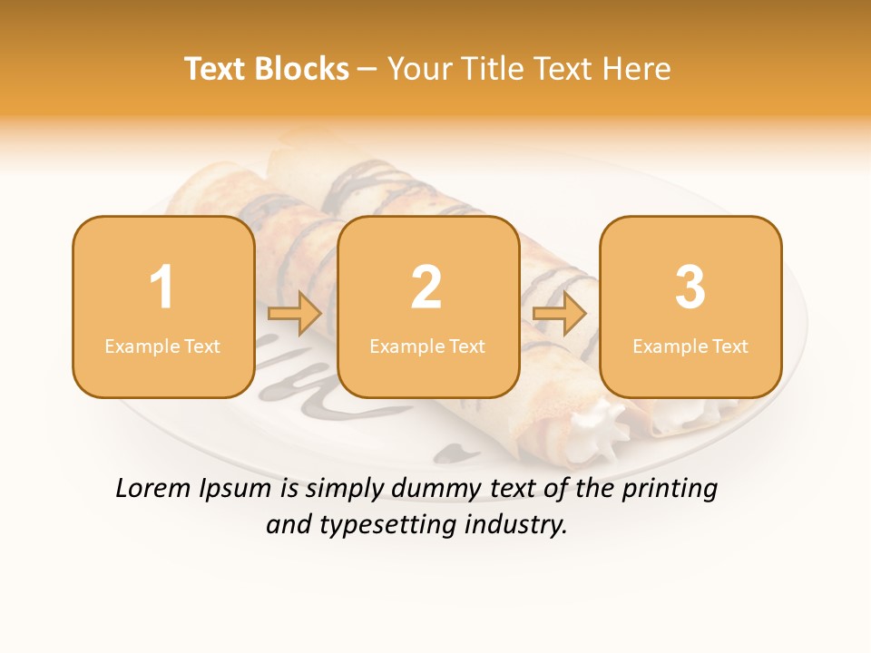 Dish Isolated Snack PowerPoint Template