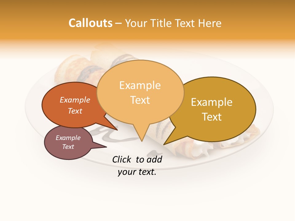 Dish Isolated Snack PowerPoint Template