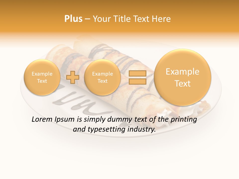 Dish Isolated Snack PowerPoint Template