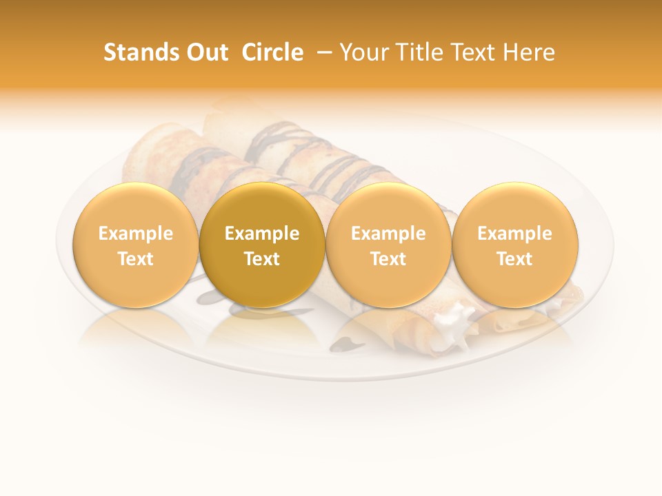 Dish Isolated Snack PowerPoint Template