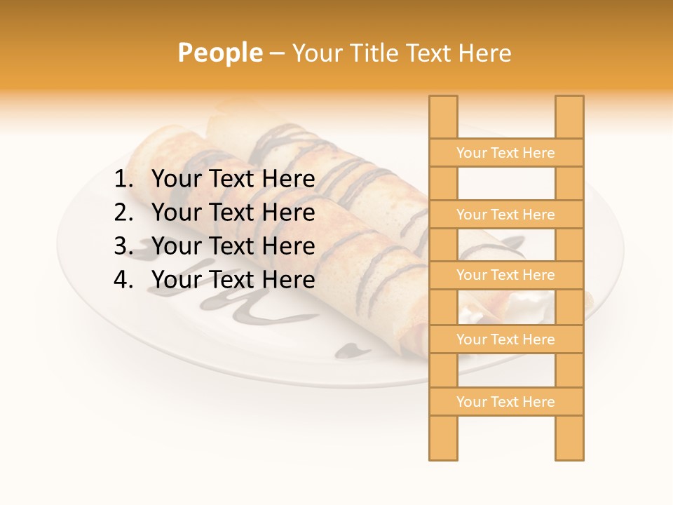 Dish Isolated Snack PowerPoint Template
