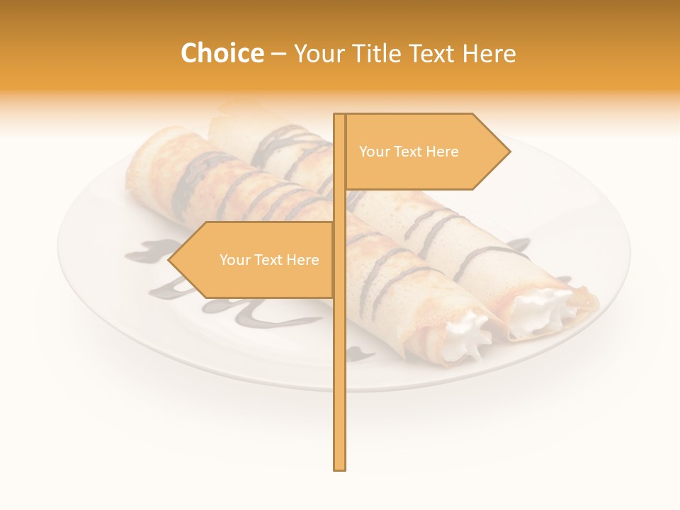 Dish Isolated Snack PowerPoint Template