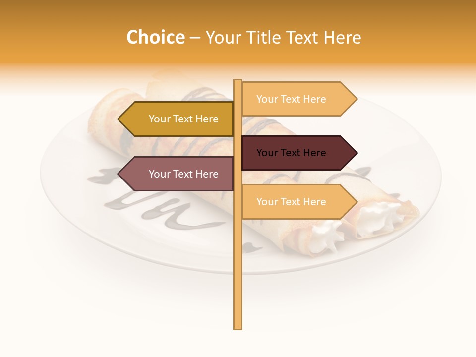 Dish Isolated Snack PowerPoint Template