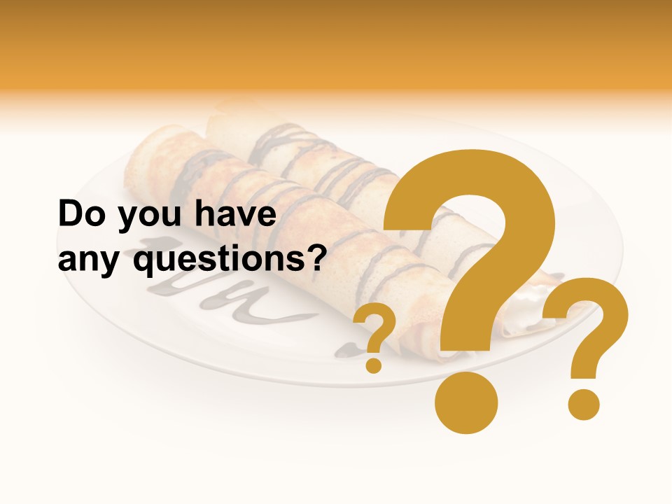 Dish Isolated Snack PowerPoint Template