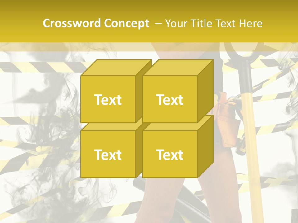 Hard Concept Blonde PowerPoint Template