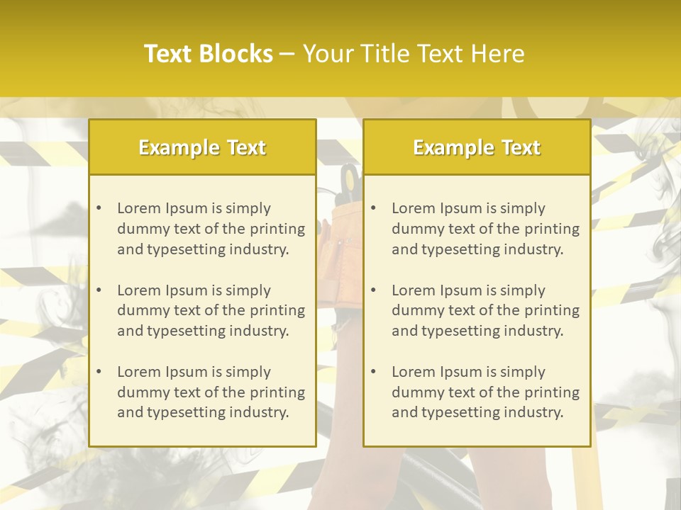 Hard Concept Blonde PowerPoint Template