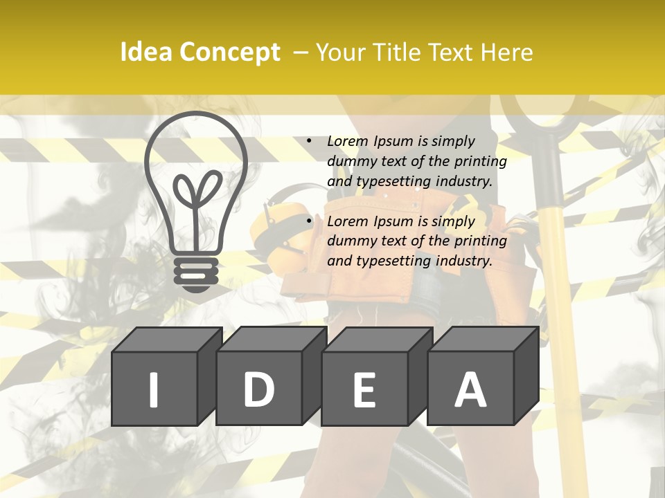 Hard Concept Blonde PowerPoint Template