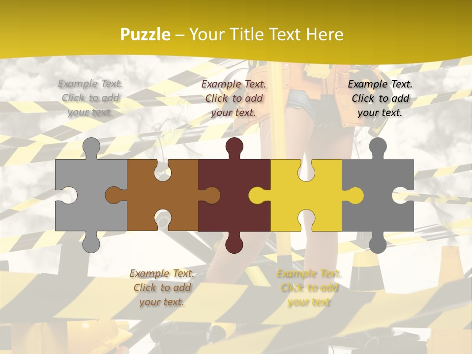 Belt Hard Worker PowerPoint Template