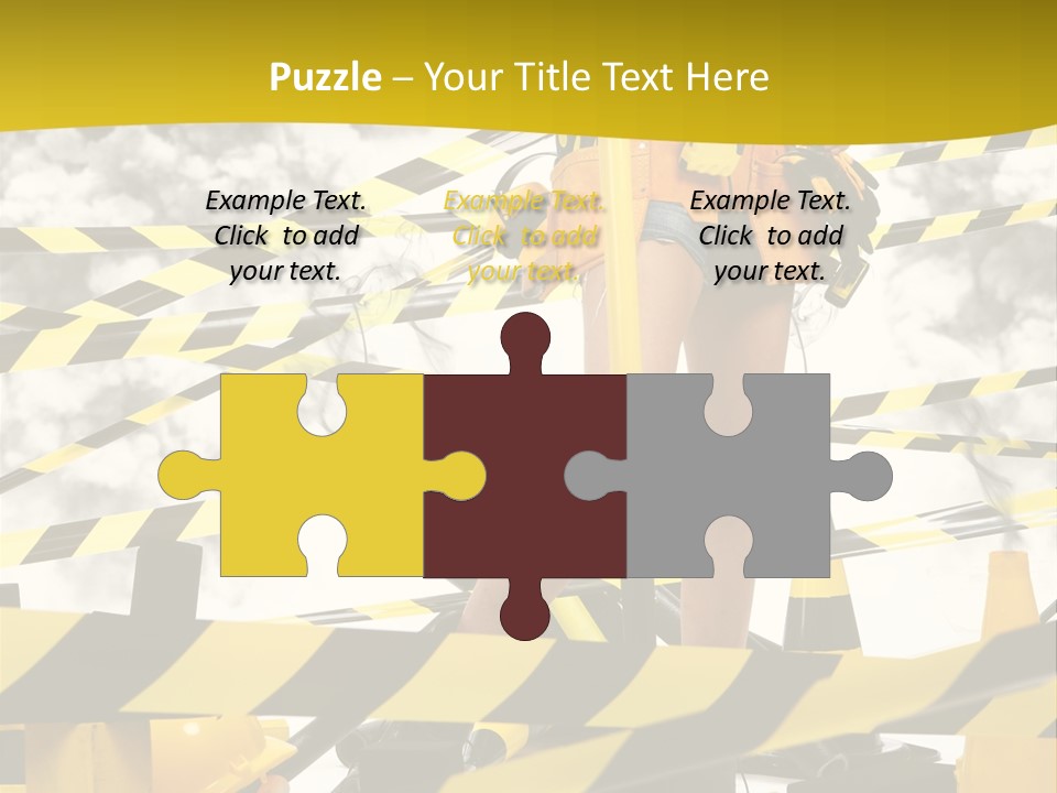 Belt Hard Worker PowerPoint Template