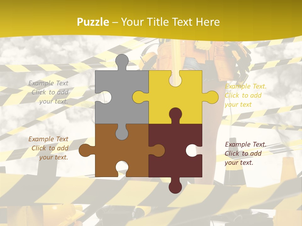 Belt Hard Worker PowerPoint Template