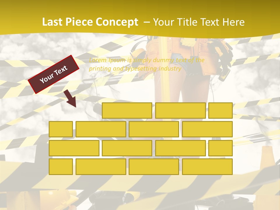 Belt Hard Worker PowerPoint Template