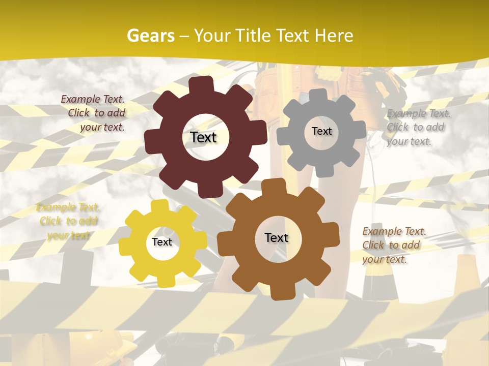 Belt Hard Worker PowerPoint Template