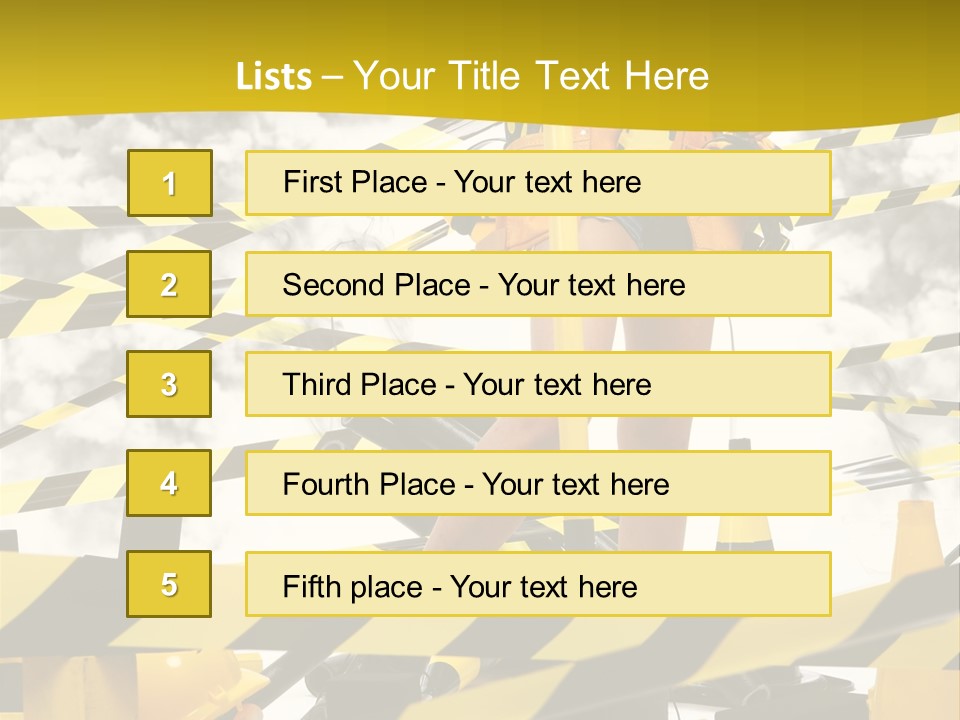 Belt Hard Worker PowerPoint Template